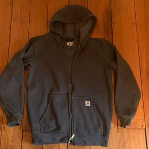 Carhartt loose Fit Midweight Full Zip Sweatshirt in Carbon Heather size Medium